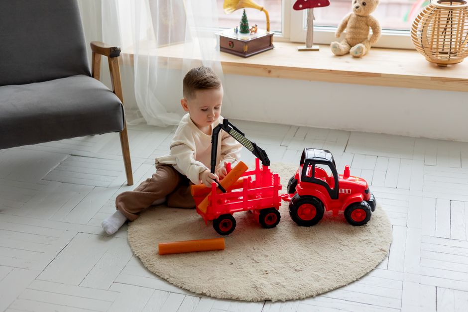 Motif tracteur agricole pour chambre d'enfant. Motif tracteur agricole pour chambre d'enfant.